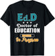 Edd In Progress Doctorate Degree Loading Png T-Shirt - T-Shirt | Black