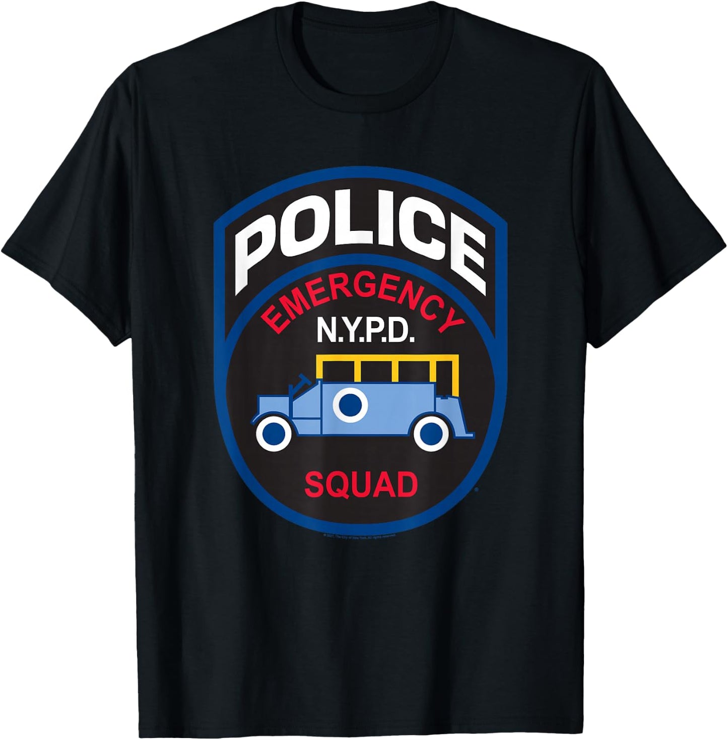 New York City NYPD Emergency Squad T-Shirt - T-Shirt | Black