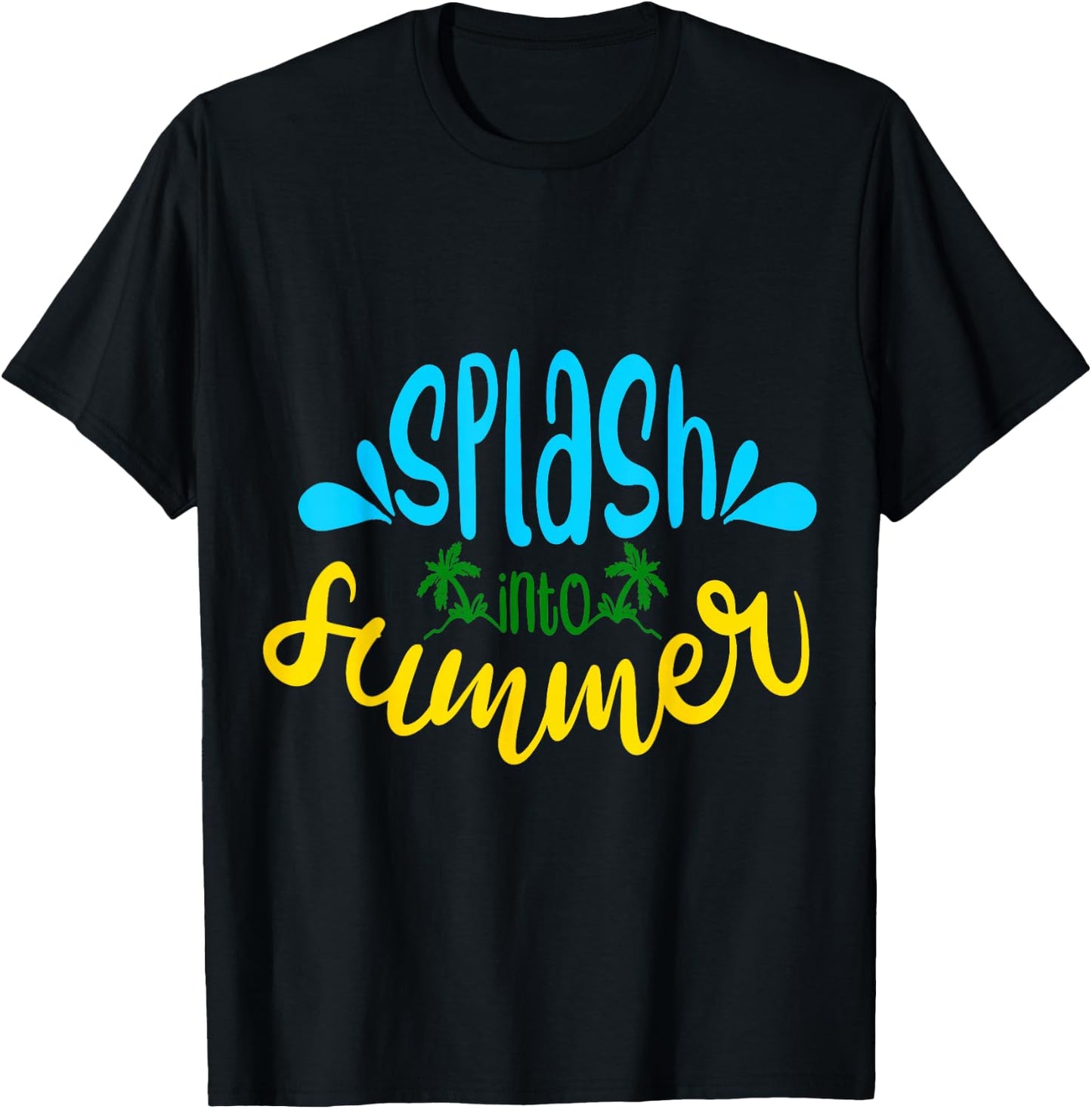 Splash into Summer T-Shirt - T-Shirt | Black