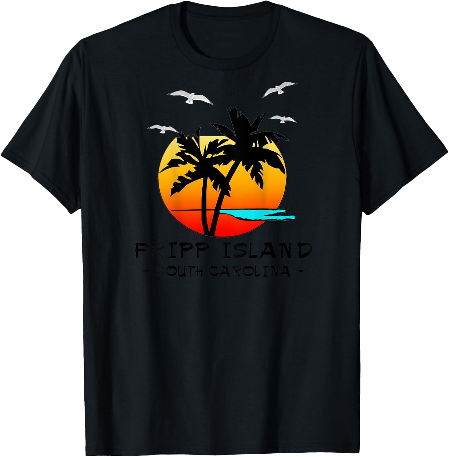 FRIPP ISLAND SOUTH CAROLINA ATLANTIC BEACH VACATION Men Women Kids T-Shirt - T-Shirt | Black