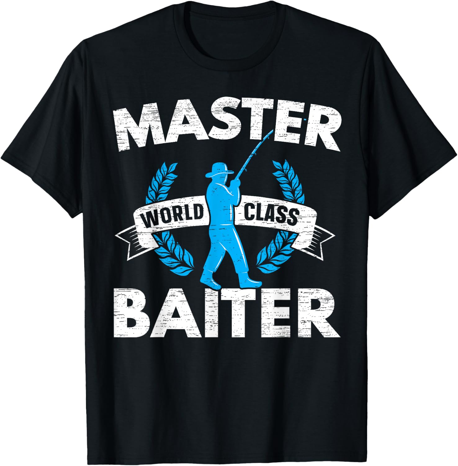 Master World Class Bait Fisherman T-Shirt - T-Shirt | Black