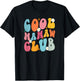 Cool Mamaw Club Mother's Day Groovy Retro Best Mom Ever T-Shirt - T-Shirt | Black