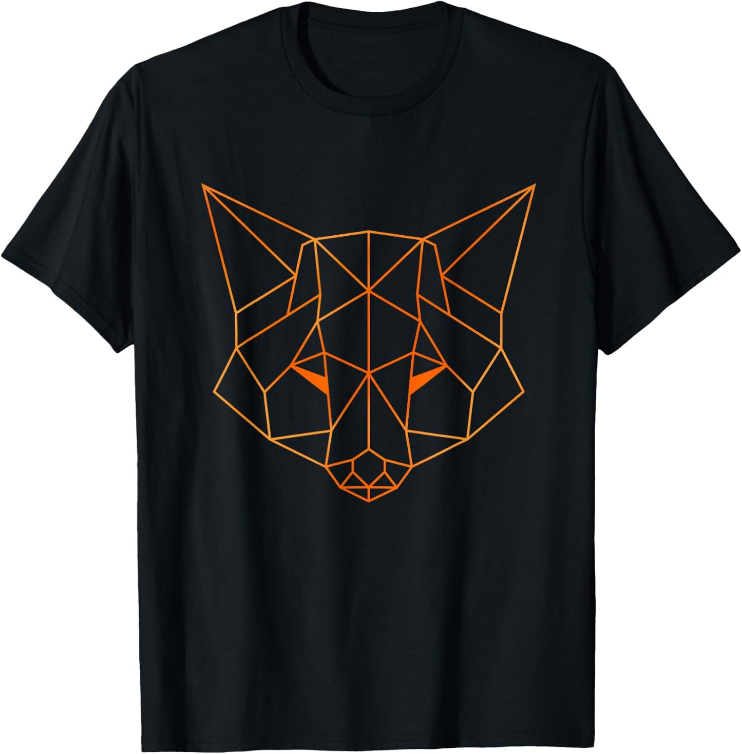 Polygon Fox Face - Zoo Keeper Animal Lover T-Shirt - T-Shirt | Black