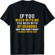 If You Mess With Me You Mess With My Funny Grandma Family T-Shirt - T-Shirt | Black