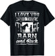 I Love you to the Barn and Back Horse Gift Shirt T-Shirt - T-Shirt | Black