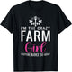Im the crazy Farmer Girl Farm Lover Farming T-Shirt - T-Shirt | Black