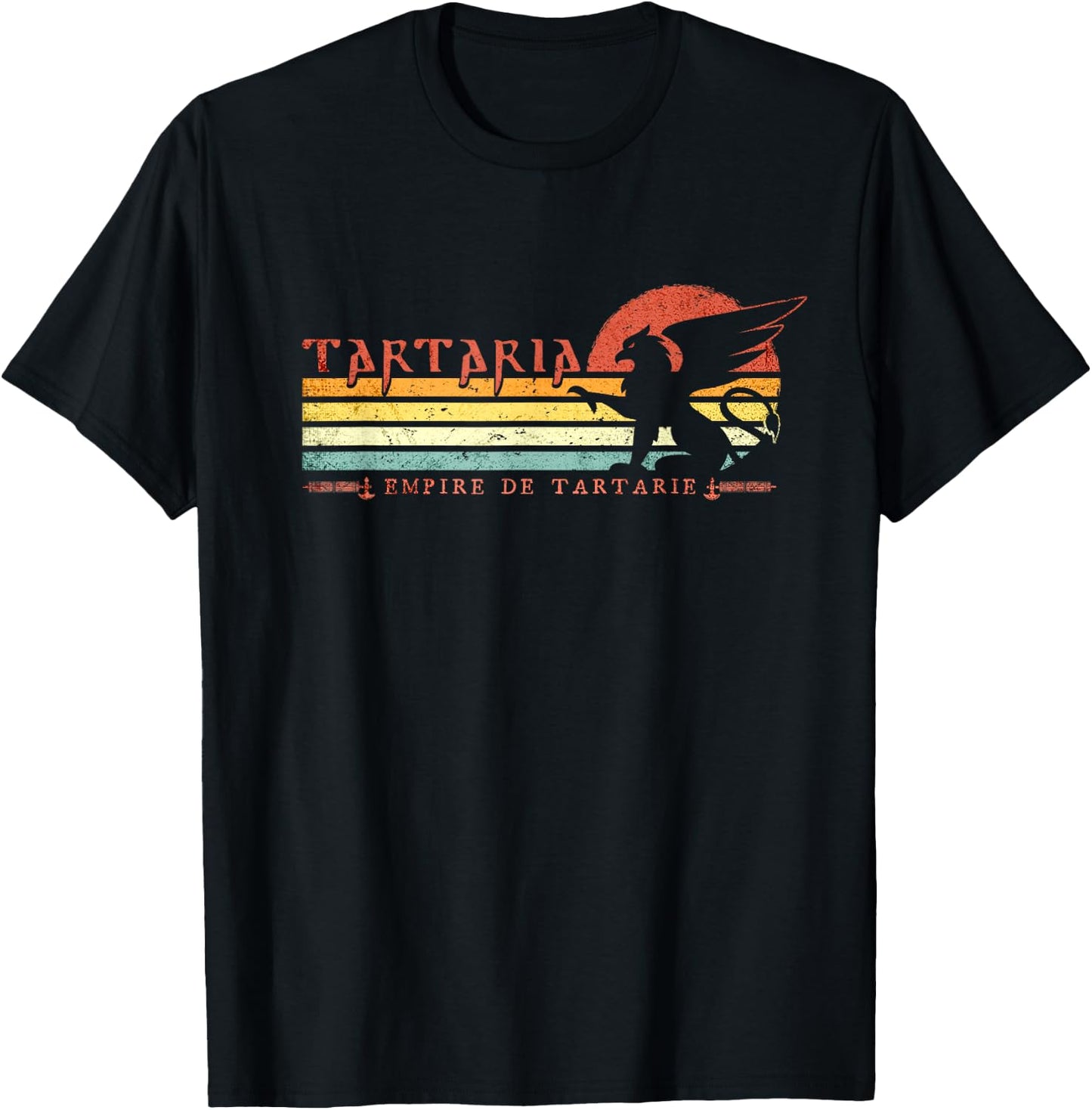 Tartaria - Empire de Tartarie - Retro Ancient Griffin T-Shirt - T-Shirt | Black