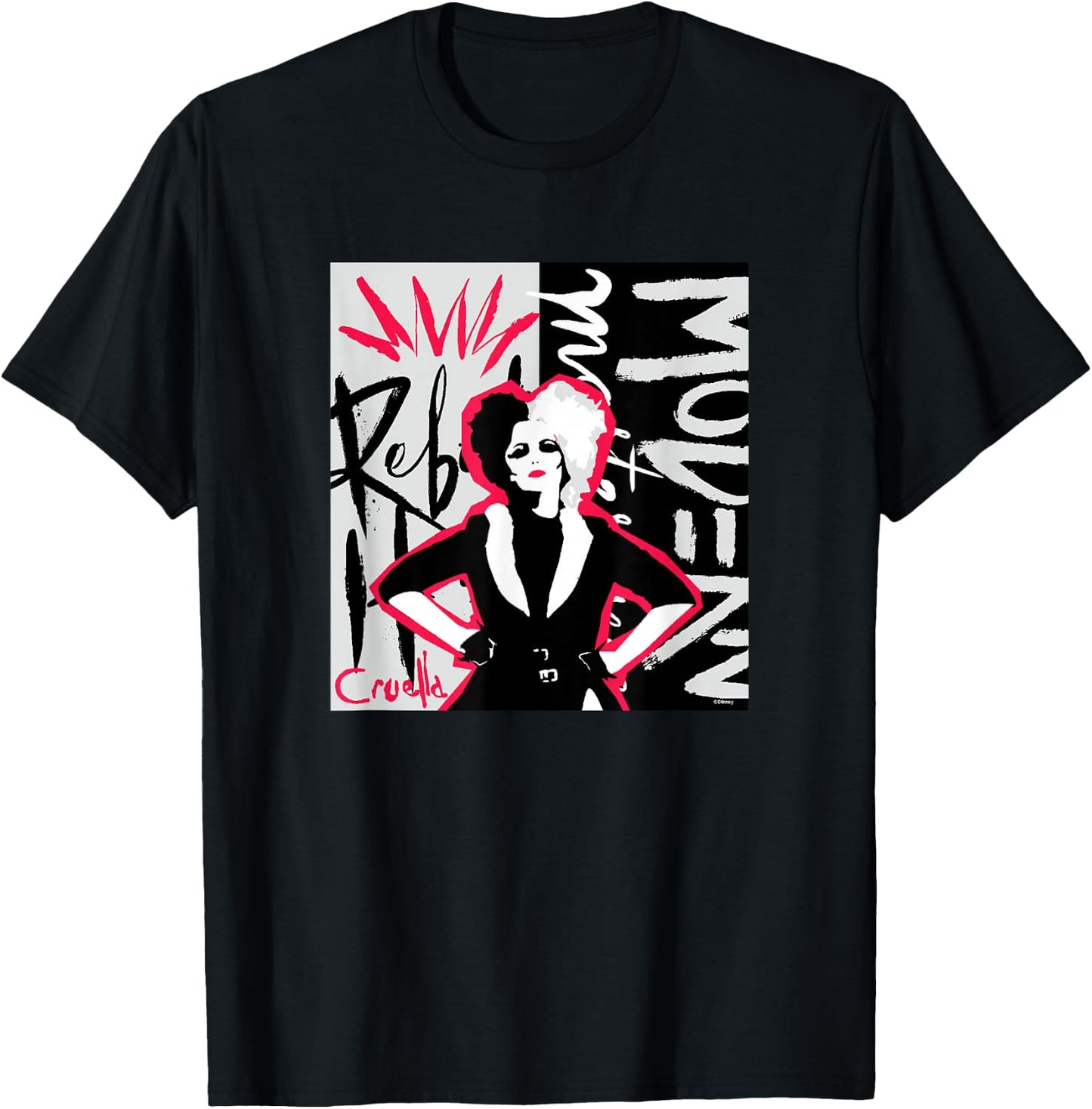 Cruella - Cruella Rebel Collage T-Shirt - T-Shirt | Black