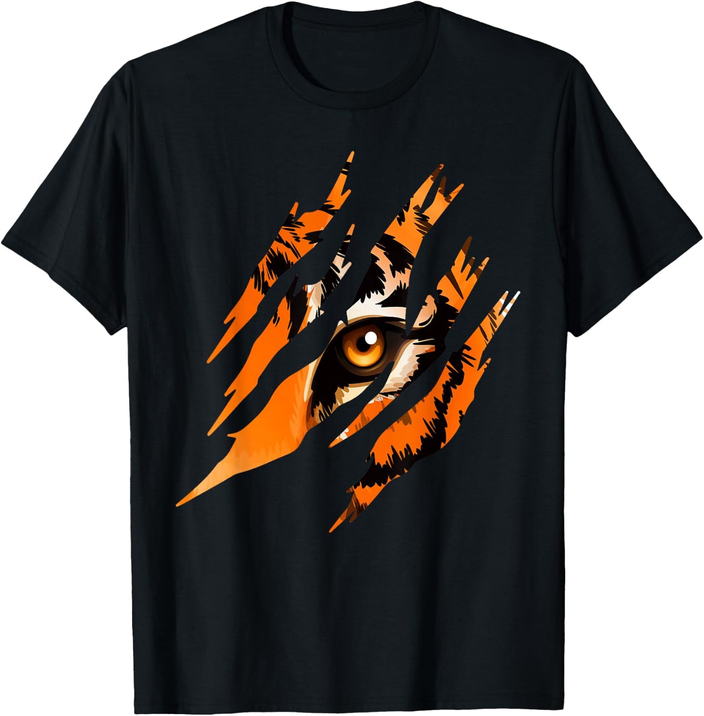 Tiger Eye Safari Zoo Wildlife Animal Zookeeper Costume Gift T-Shirt - T-Shirt | Black