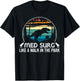Med Surg Like Walk In Park Funny Med Nurse Dinosaur T-Shirt - T-Shirt | Black
