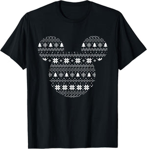 Disney Mickey Mouse Icon Holiday T-Shirt - T-Shirt | Black