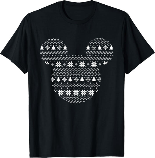 Disney Mickey Mouse Icon Holiday T-Shirt - T-Shirt | Black