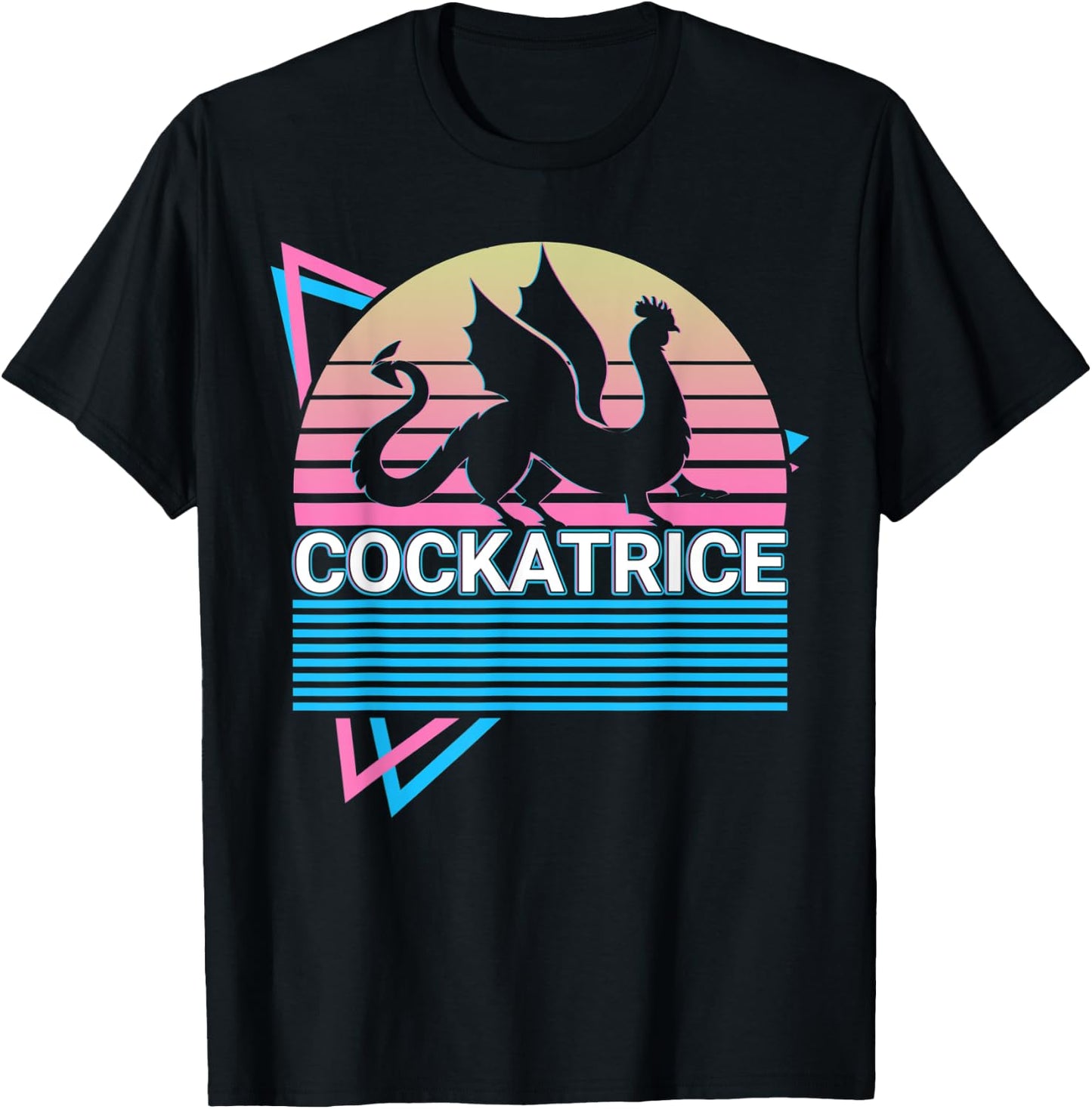 Cockatrice Beast Medieval Bestiary T-Shirt - T-Shirt | Black