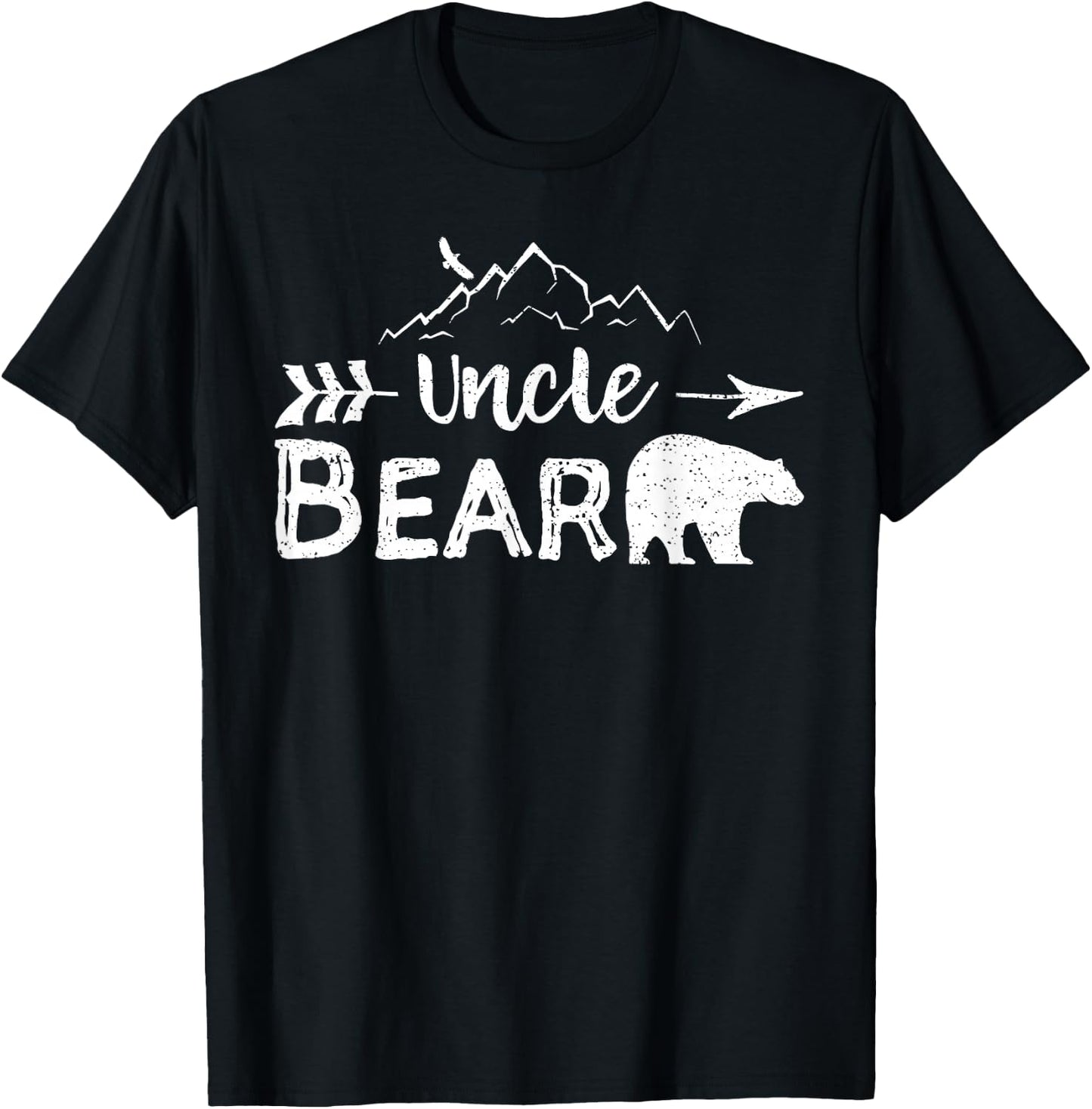 Uncle Bear Shirt Matching Family Aunt And Uncle Camping Gift T-Shirt - T-Shirt | Black