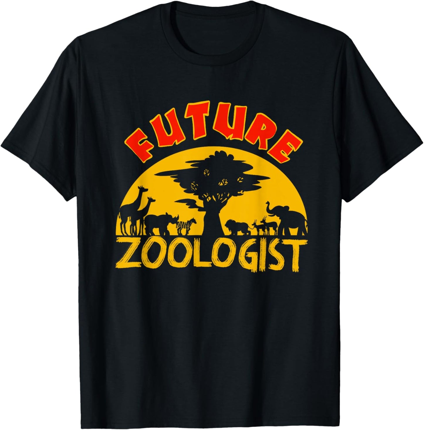 Future Zoologist Cute Zoology Students Funny Zoo Keeper Gift T-Shirt - T-Shirt | Black
