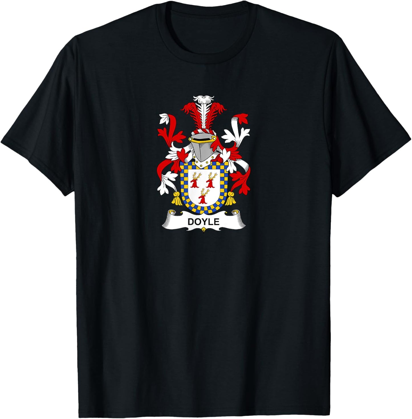 Doyle Coat of Arms - Family Crest T-Shirt - T-Shirt | Black