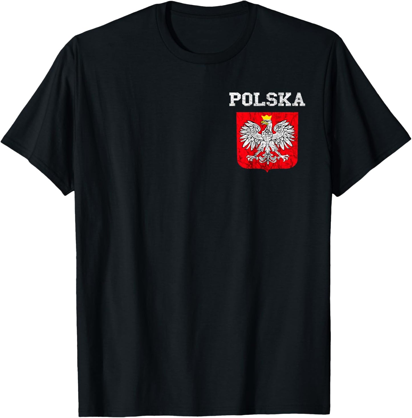 Polska Poland Flag Polish Pride Polska Poland Polish Eagle T-Shirt - T-Shirt | Black