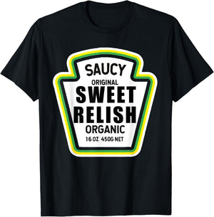 Sweet Relish Easy Halloween Costume Matching Group Couples T-Shirt - T-Shirt | Black