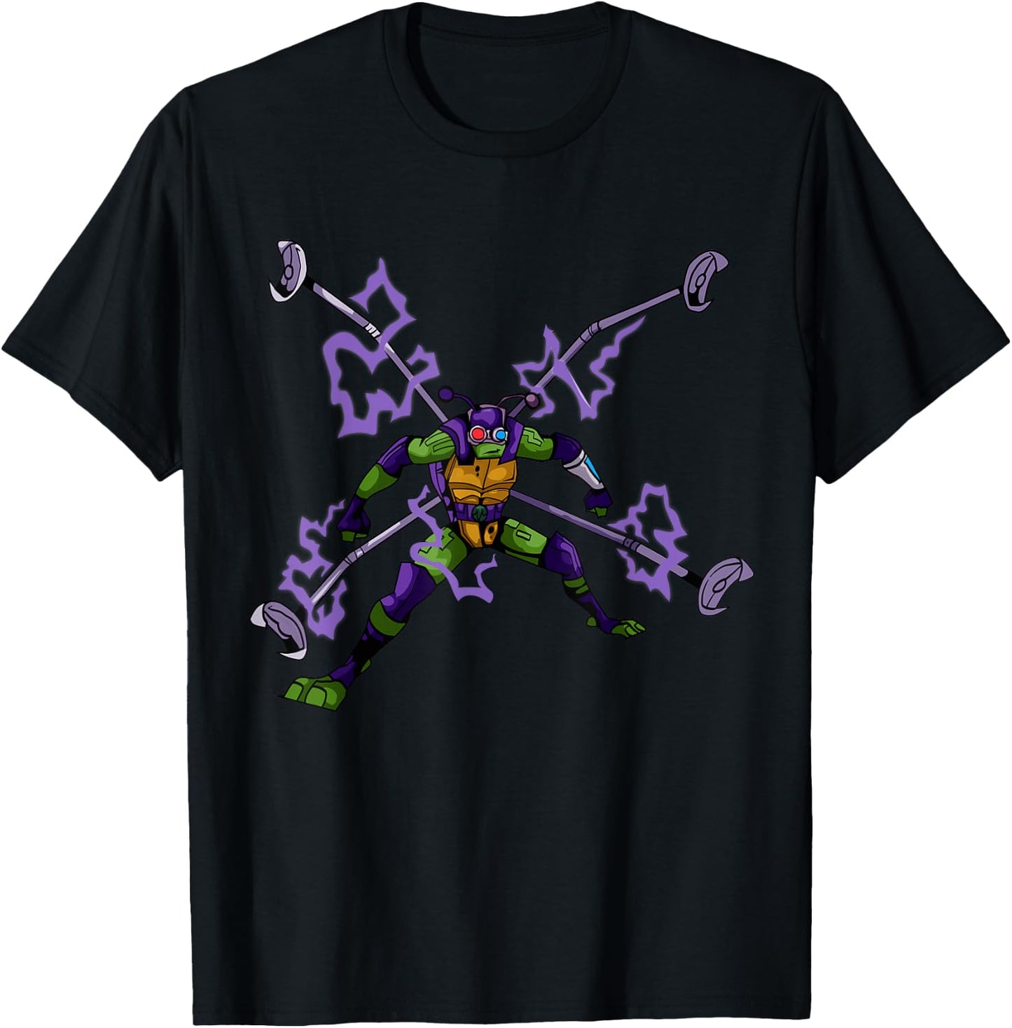 Mademark x Teenage Mutant Ninja Turtles - Donatello Spider Shell Activated T-Shirt - T-Shirt | Black