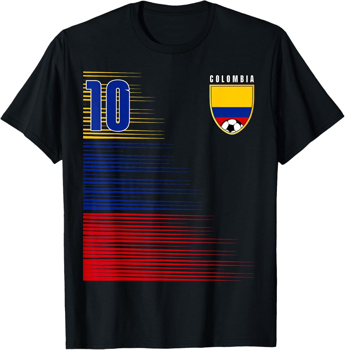 Colombia Flag Colombian Pride Lovers Retro T-Shirt - T-Shirt | Black