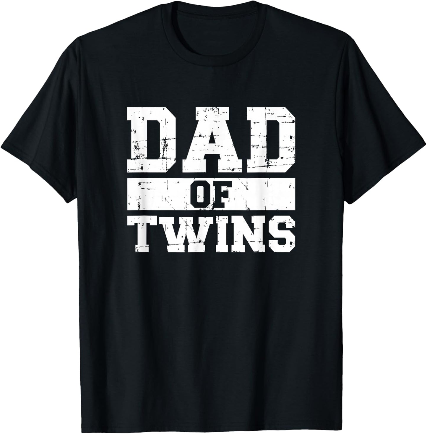 Twins Dad Dad T-Shirt - T-Shirt | Black
