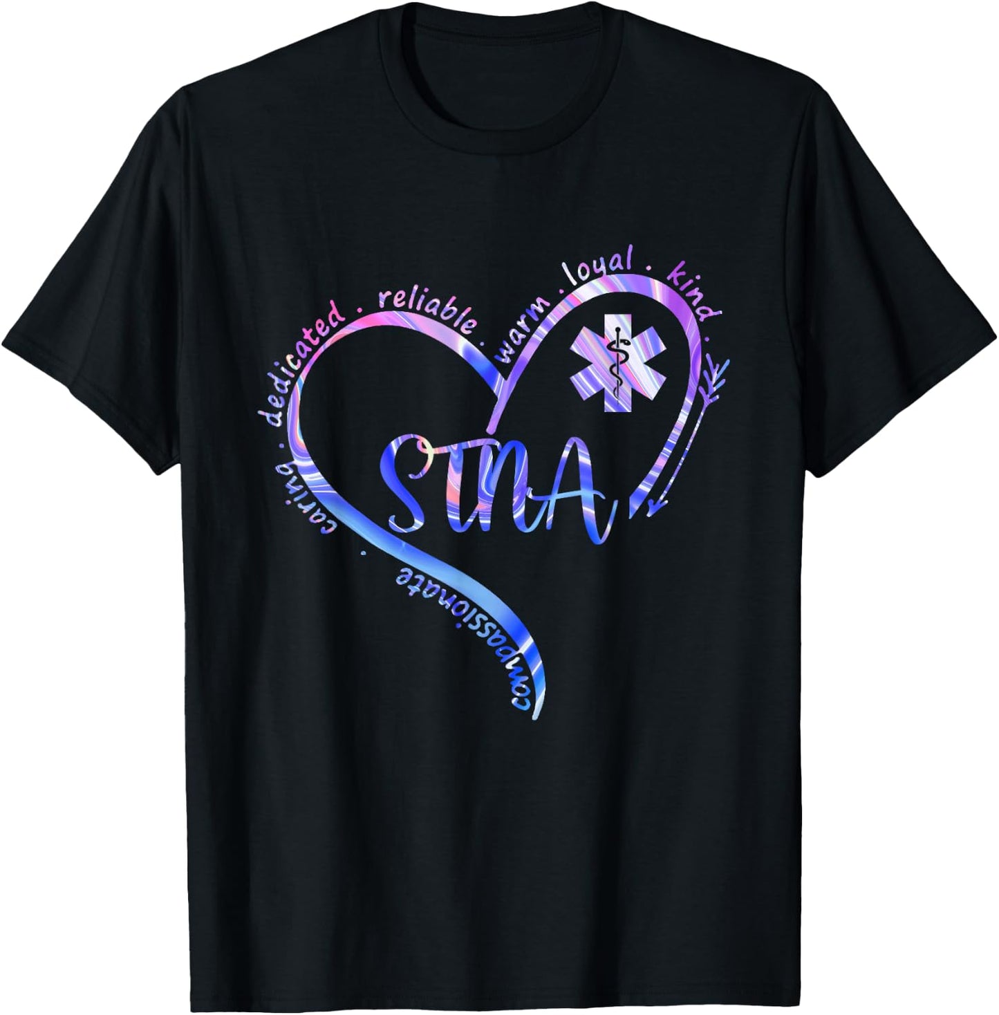 STNA Compassionate State Tested Nursing Assistant NURSE DAY T-Shirt - T-Shirt | Black
