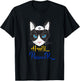 Passover Funny Happy Passover cat funny Seder Jewish holiday Men Women Girls Kids T-Shirt - T-Shirt | Black