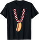 Hot Dog 4th Of July Funny Necklace Patriotic Food Lover T-Shirt - T-Shirt | Black