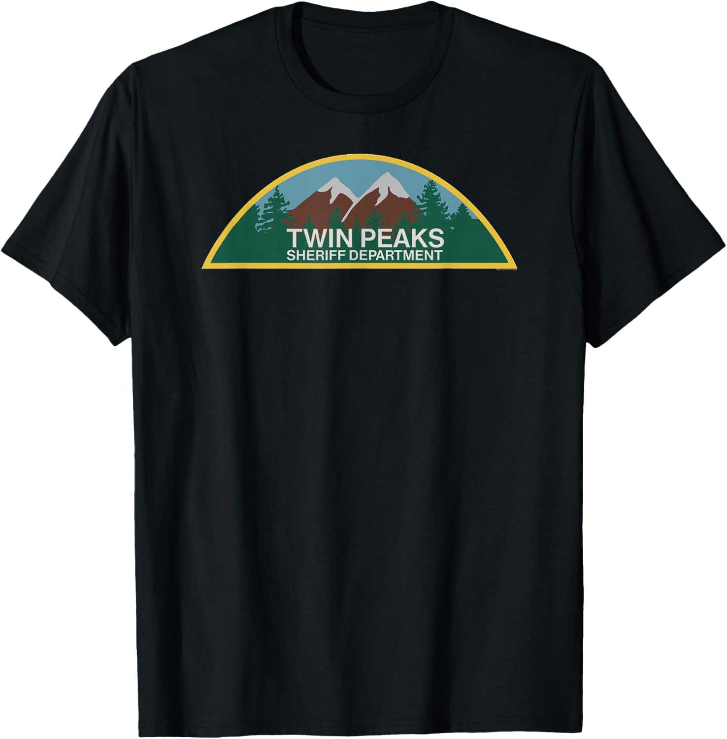 Twin Peaks - Sheriff Department T-Shirt - T-Shirt | Black