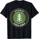 Scenic State Park Minnesota MN Forest Tree Badge T-Shirt - T-Shirt | Black