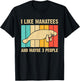 Funny Manatee Art Women Sea Cow Monster Fish Lover T-Shirt - T-Shirt | Black