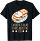 Funny Backword Game "Ich frage mich, ob Brot auch an mich [German Language] T-Shirt - T-Shirt | Black