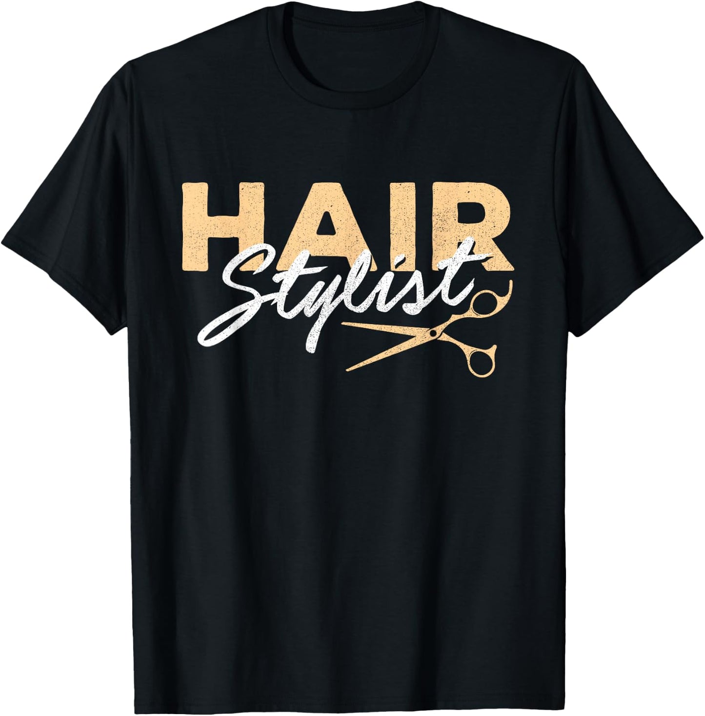 Hair Stylist - Hairdresser Scissors Beautician Haircutter T-Shirt - T-Shirt | Black