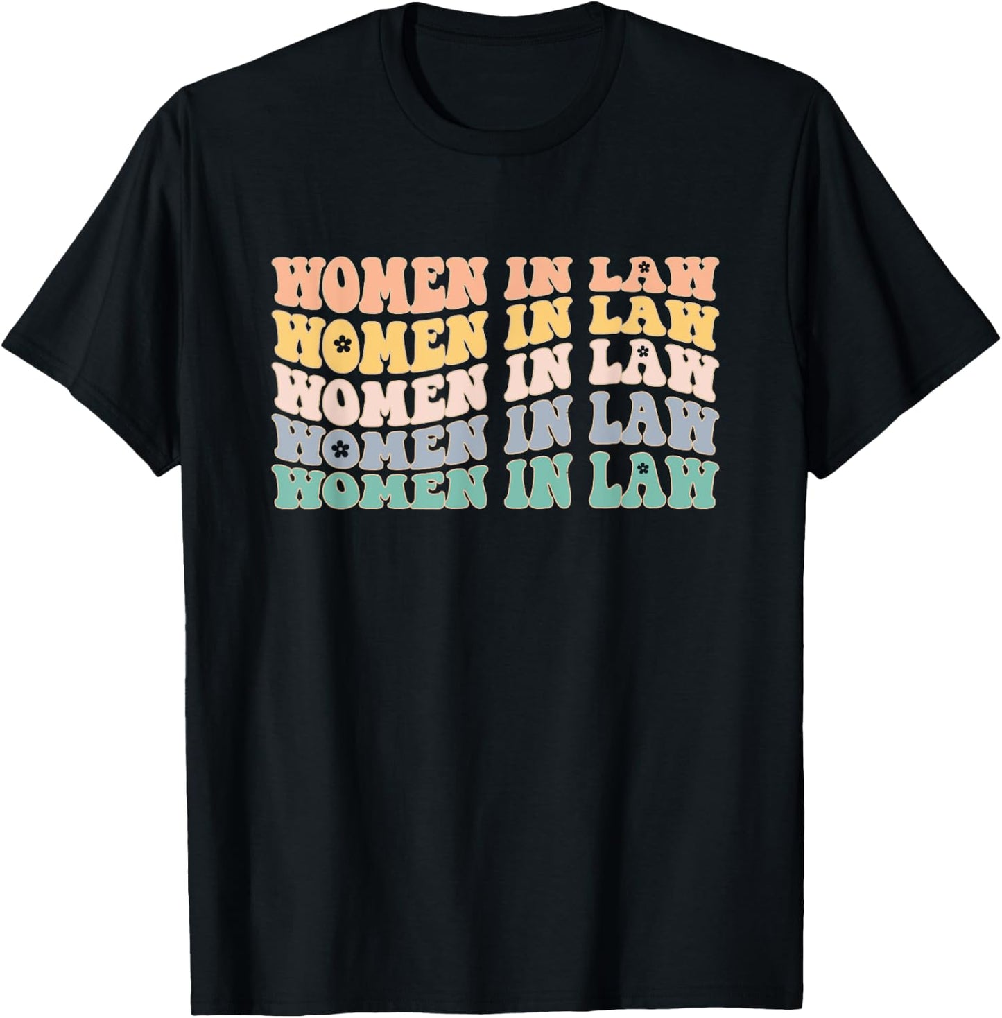 Women in Law Retro lawyer School Student T-Shirt - T-Shirt | Black
