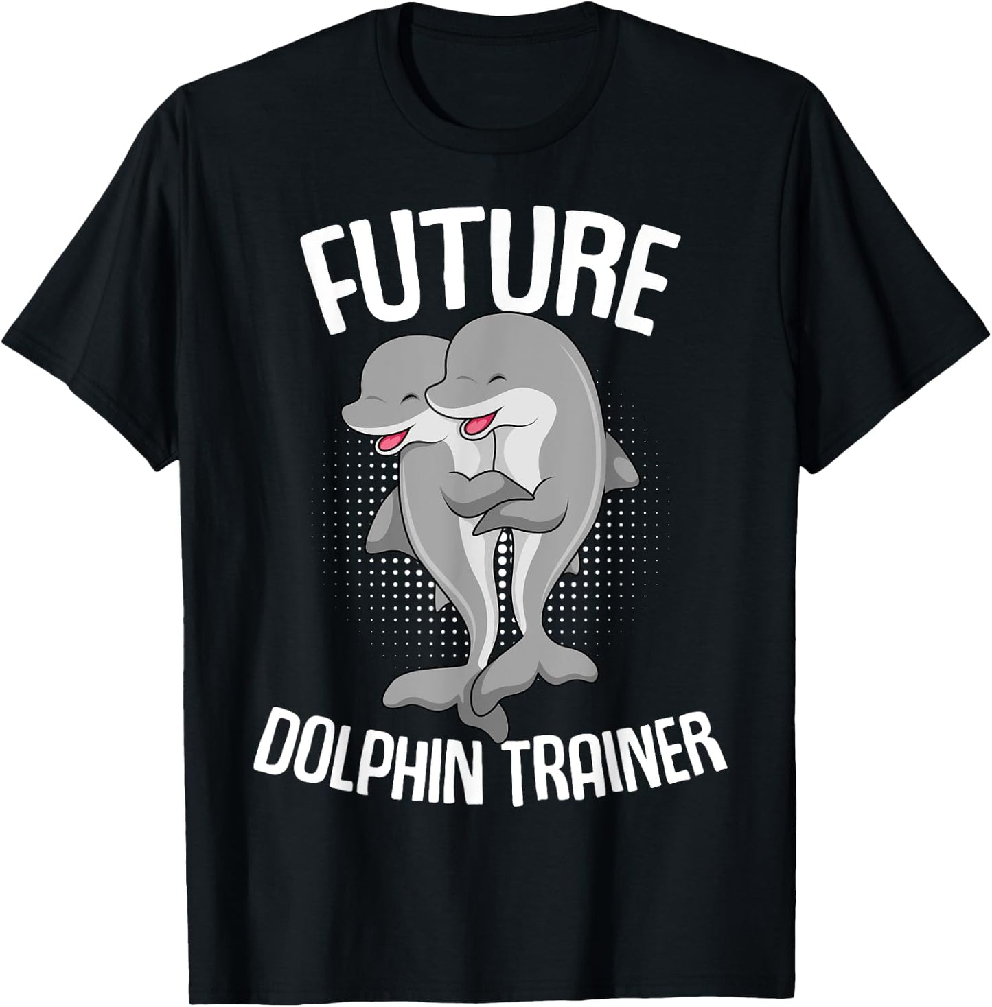 Future Dolphin Trainer Kids Girls Dolphins T-Shirt - T-Shirt | Black
