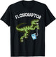 Floss Shirt Funny Flossoraptor Dental Hygiene T-Shirt - T-Shirt | Black