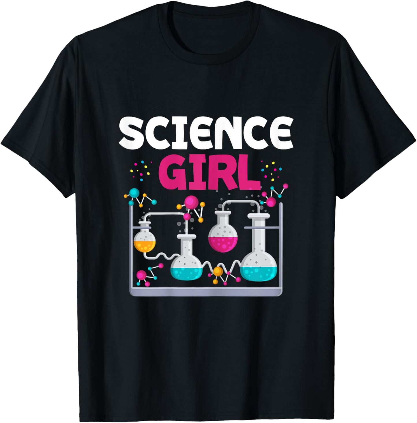 Science Girl Chemistry Student Women Stem Fields T-Shirt - T-Shirt | Black