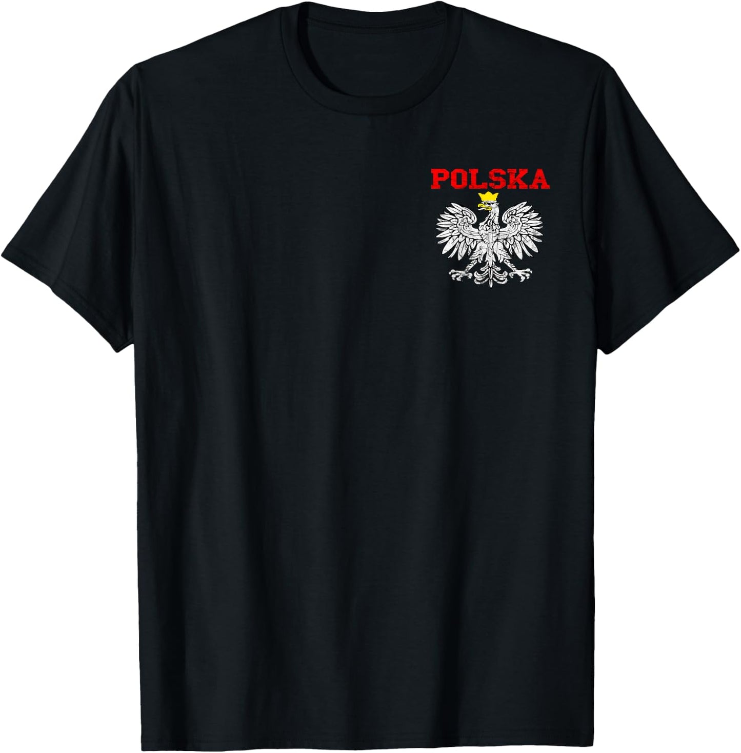 Polska Polish Eagle Poland Flag Polish Pride Polska Poland T-Shirt - T-Shirt | Black