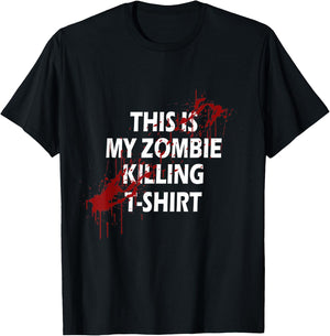 My Zombie Hunter Halloween Costume T-Shirt - T-Shirt | Black