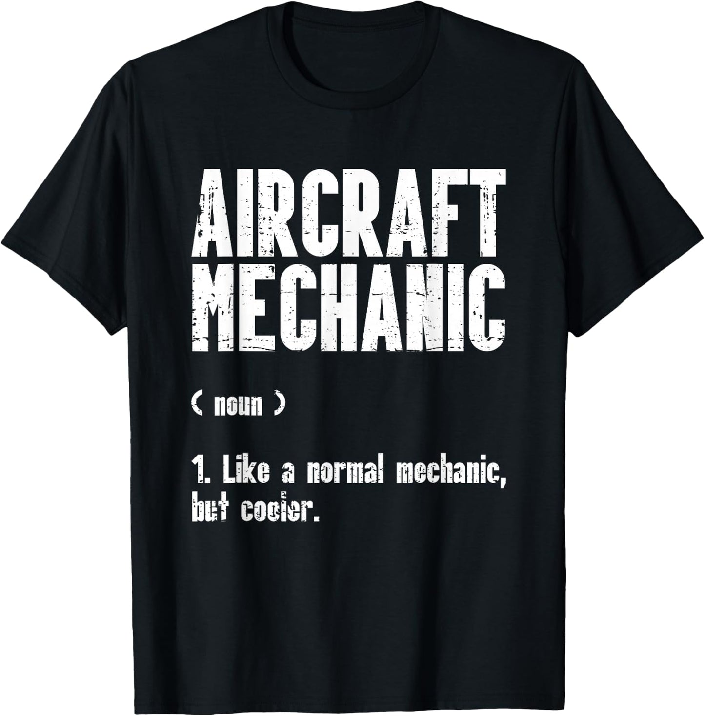 Airplane Mechanic Aircraft Maintenance Pilot Technician T-Shirt - T-Shirt | Black