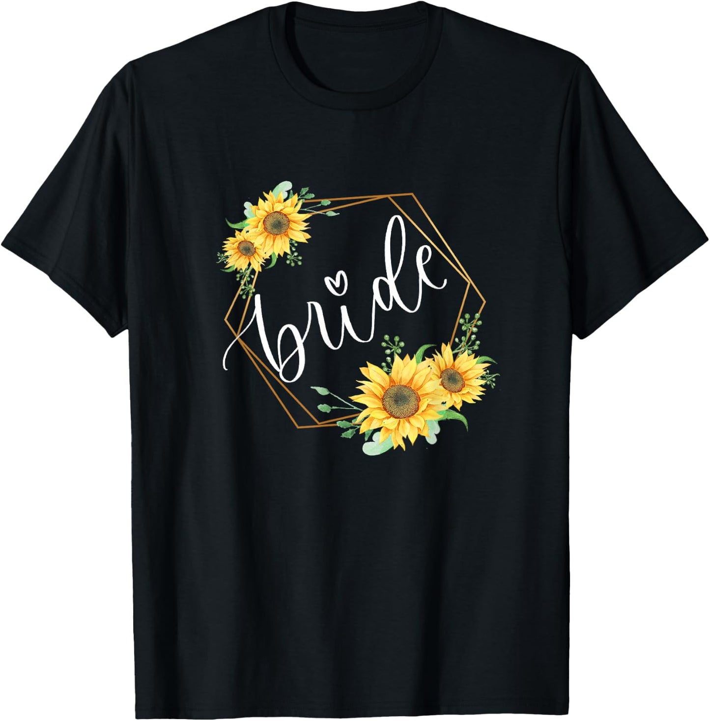 Sunflower lover Bride merch T-Shirt - T-Shirt | Black