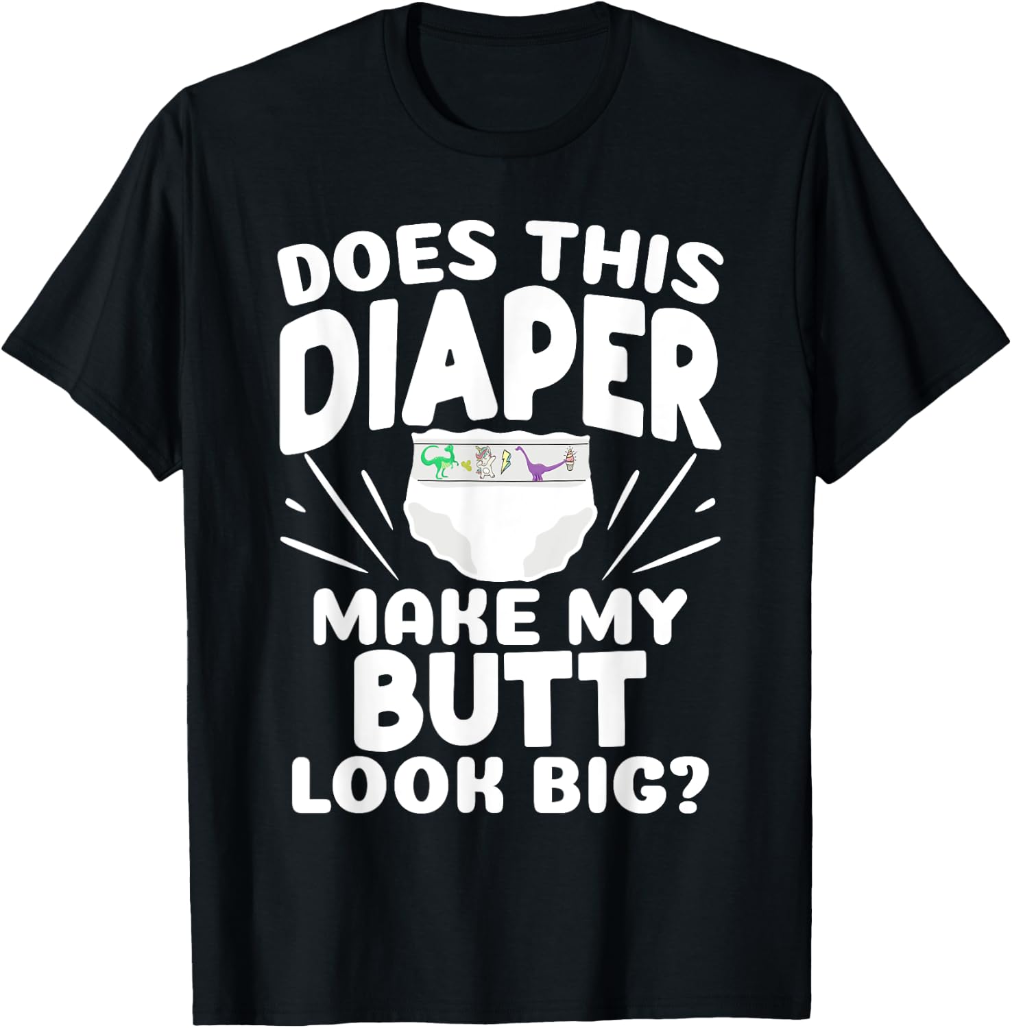 Nappy Girl Small Padded Princess Nappy Boy T-Shirt - T-Shirt | Black