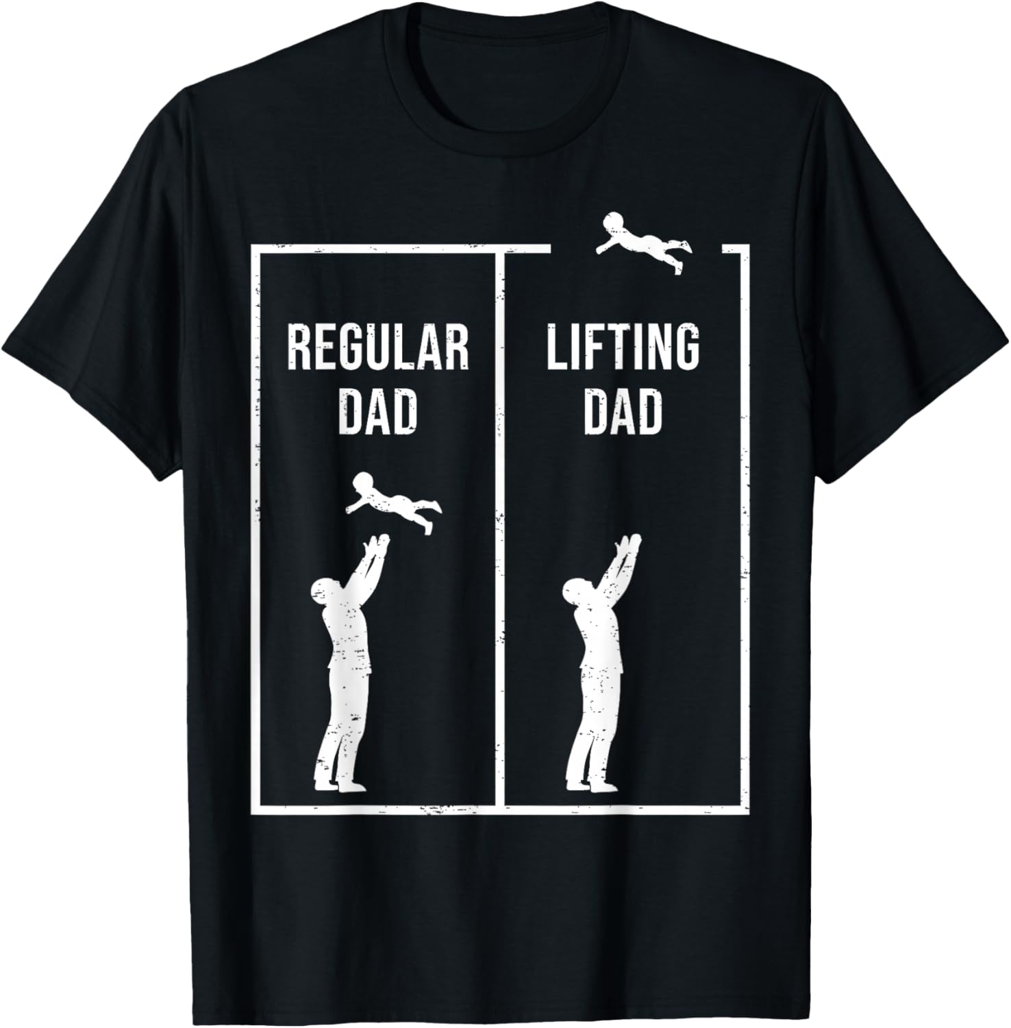 Funny Weightlifting Workout Fitness Father Gym I Lifting Dad T-Shirt - T-Shirt | Black