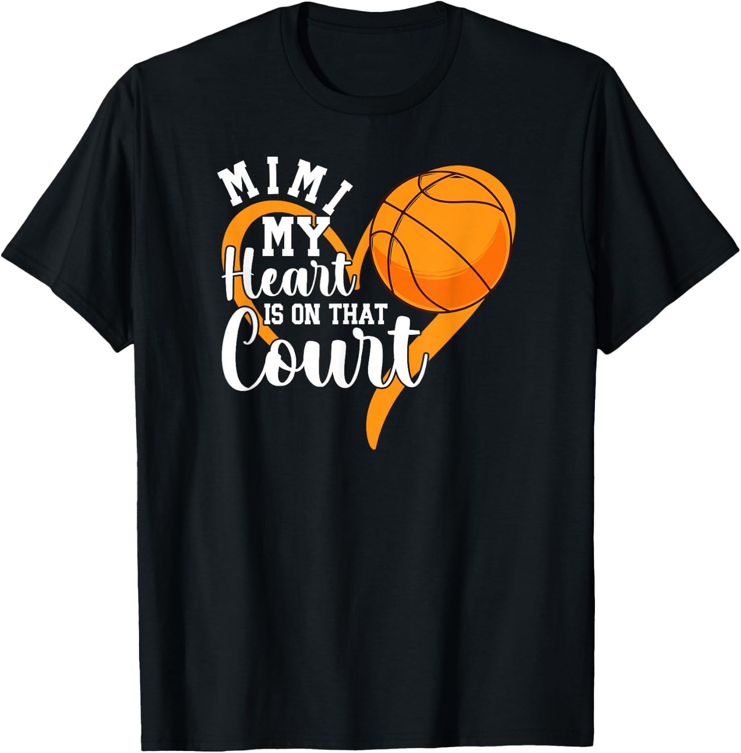 On That Court Basketball Mimi Of A Basketball Player T-Shirt - T-Shirt | Black