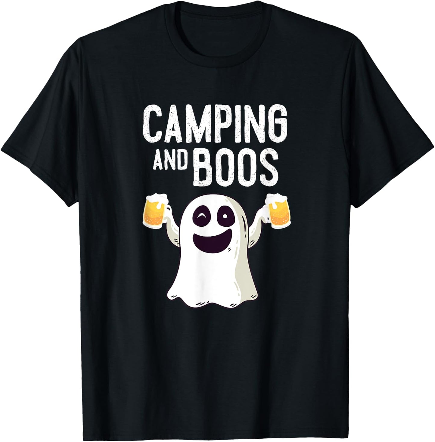 Camping and Boos Camping Halloween Costume Women T-Shirt - T-Shirt | Black