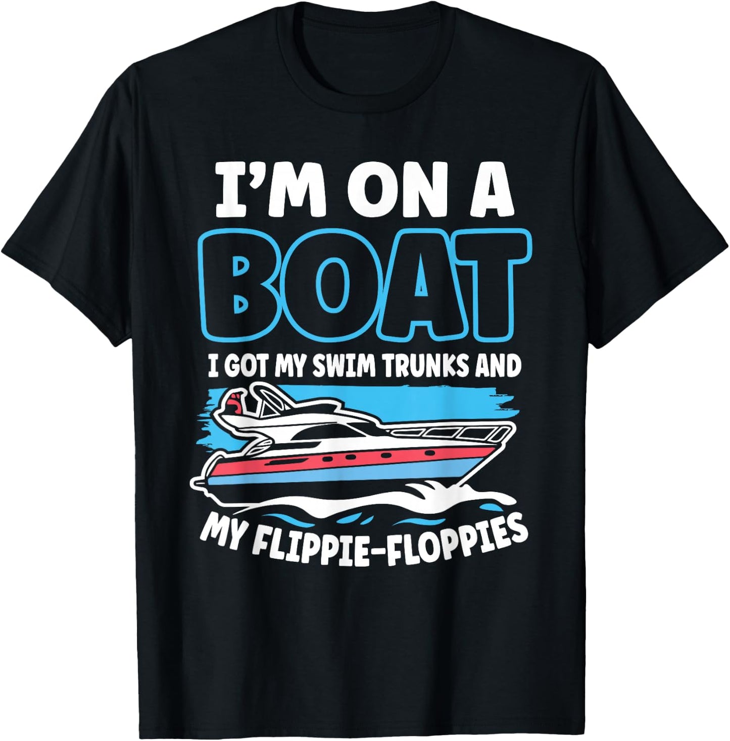 Boating Captain Cruising Sailor Nautical Lake Life Gift T-Shirt - T-Shirt | Black