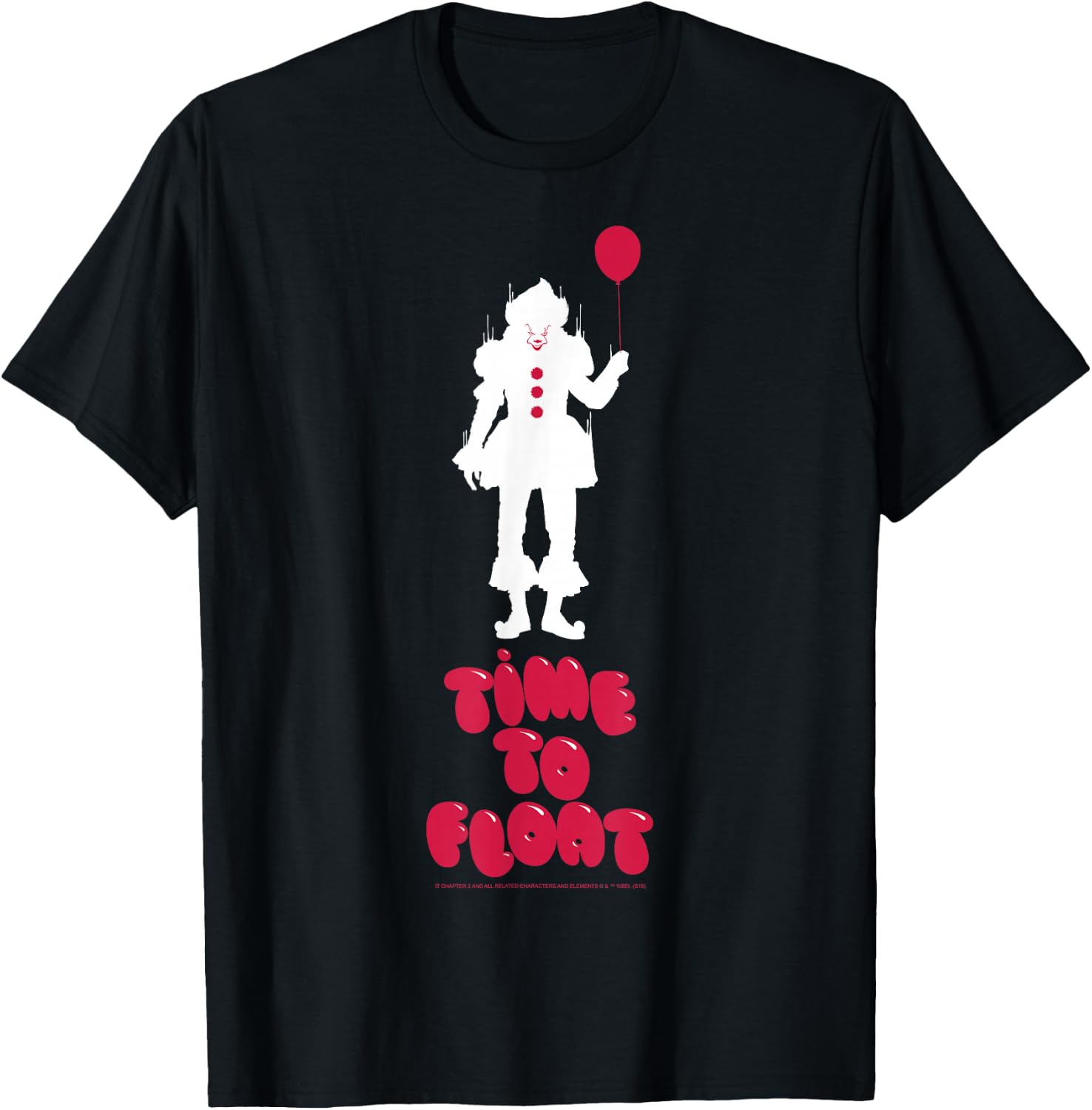 IT: Chapter Two Pennywise Balloon Silhouette Poster T-Shirt - T-Shirt | Black