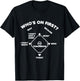 Who's on First Rounded Font Funny Baseball Saying Dark T-Shirt - T-Shirt | Black