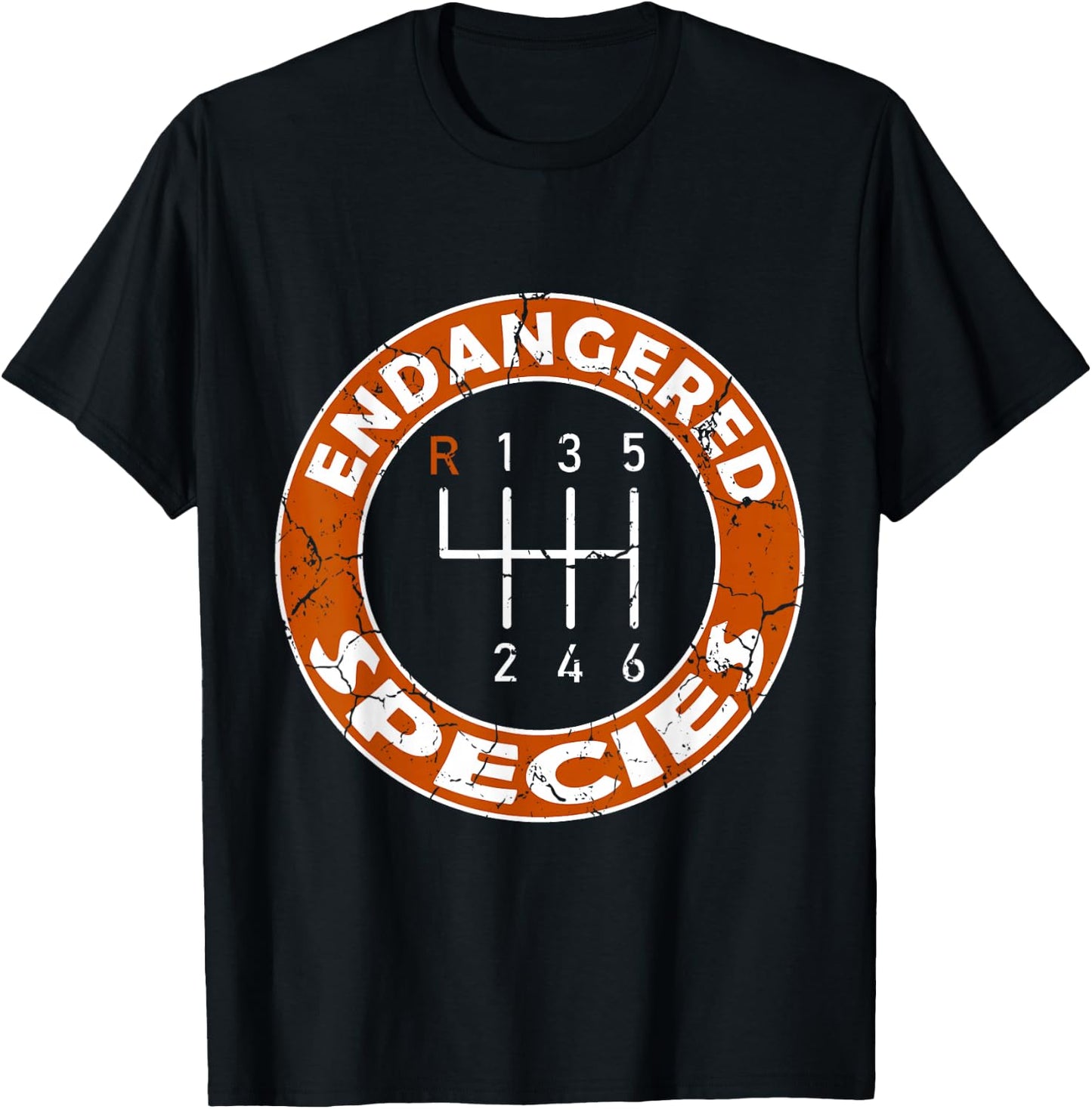 Save The Manuals Stick Shift Car Lover T-Shirt - T-Shirt | Black