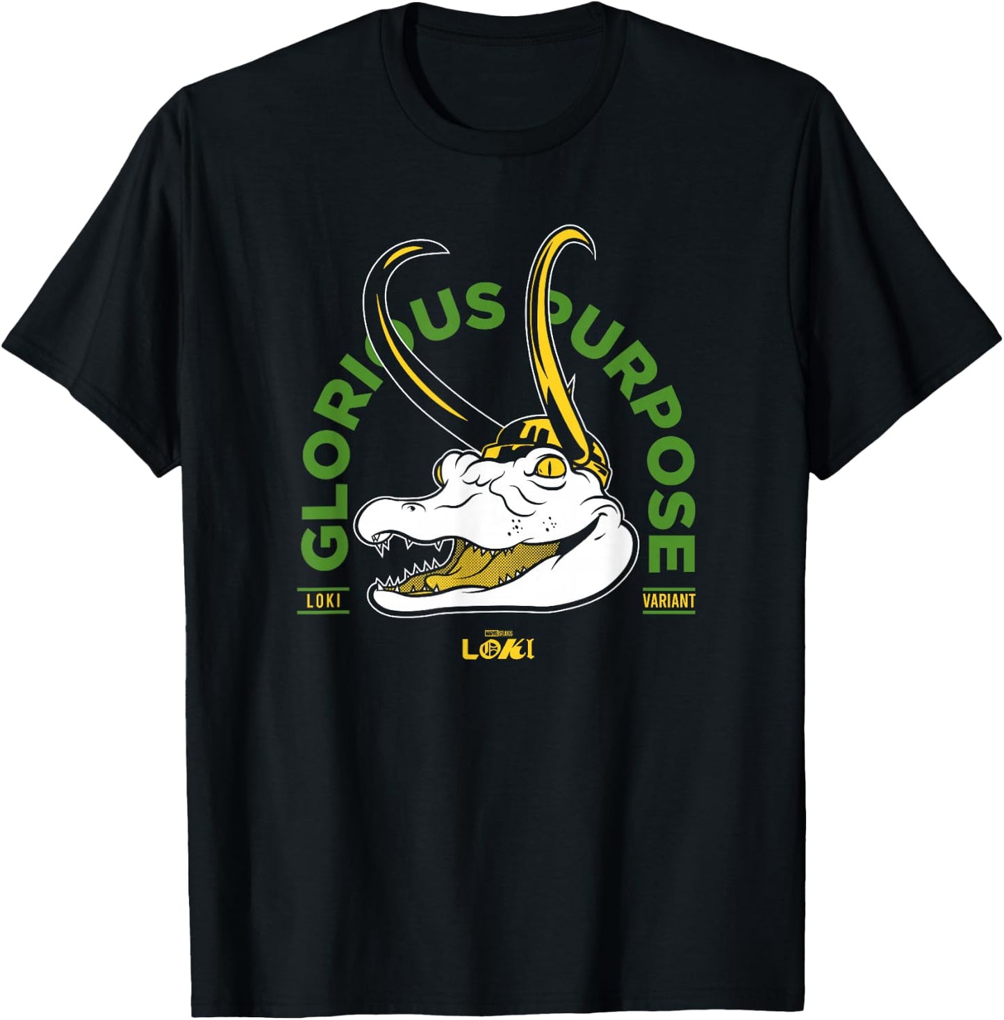 Marvel Loki Alligator Glorious Purpose T-Shirt - T-Shirt | Black